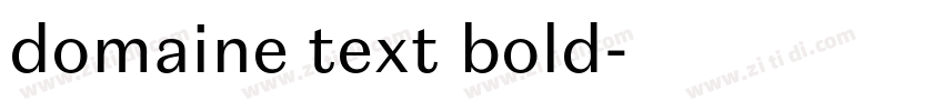 domaine text bold字体转换